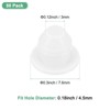 Unique Bargains Silicone Rubber Corrosion-Resistant Nap-in Locking Hole Plugs White - 3 of 4