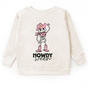 Howdyween Skeleton - Kids Toddler Sweatshirt and Kids Youth Sweatshirt - 1 of 2