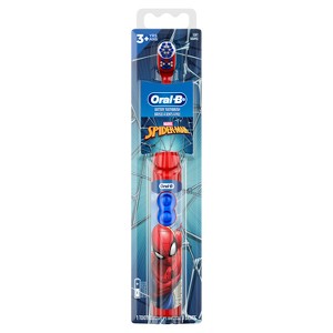 Oral-B Kid's Battery Toothbrush featuring Marvel's Spider-Man, Soft Bristles, for Kids 3+ - 1 of 4