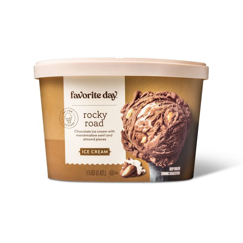 Rocky Road Ice Cream - 1.5qt - Favorite Day&#8482;, 1 of 6