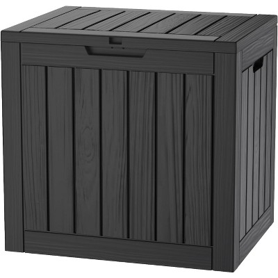 Acoinel Waterproof Deck Box for Outdoor Storage,Black