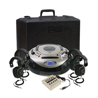 Califone Spirit 1886PLC SD 4-Person Listening Center for Classrooms