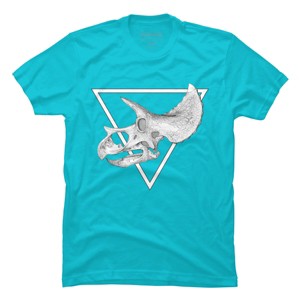 Men's Design By Humans triceratops skull By JuanMedina T-Shirt - 1 of 3