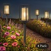 C Cattleya Black LED Outdoor Solar Path Lights,3000K Warm White/150 Lumen - 2 of 4