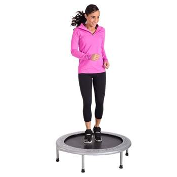Serenelife 40 Inch Portable Highly Elastic Fitness Jumping Sports Mini  Trampoline With Adjustable Handrail, Padded Cushion, And Travel Bag, Adult  Size : Target