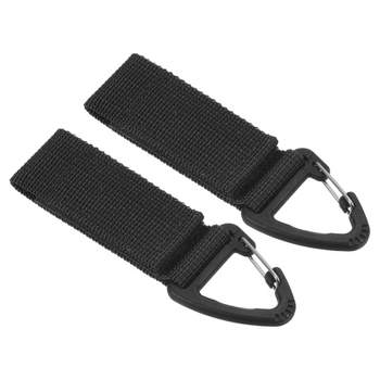 Unique Bargains Belt Keeper Key Chain Nylon Webbing Strap Hanging Gear Buckle Key Chain Hook with Triangle Snap