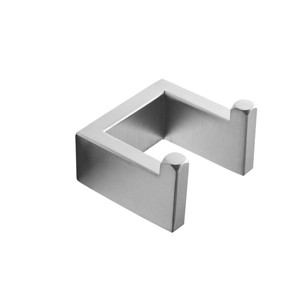 ChicFurnit Bathroom Towel Holder Simple Double Towel Hook Wall Mount for Bath and Hand Towels, Silver, 3.5"*3.5"*3.1" - 1 of 4