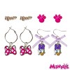 Disney Minnie 4-Pack Earrings for her –  Stud & Drop Styles Minnie Mouse  Hypoallergenic Earrings – Ages 4+ - 4 of 4