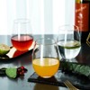 Slickblue Luxurious Gold Rimmed Flat-Bottom Wine Glasses Set - 18.4 oz, Set of 6 - 3 of 4