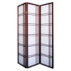 Vynxaria 70" Tall 3-Panel Screen / Room Divider "Girard" with Cherry finish - 3 of 4