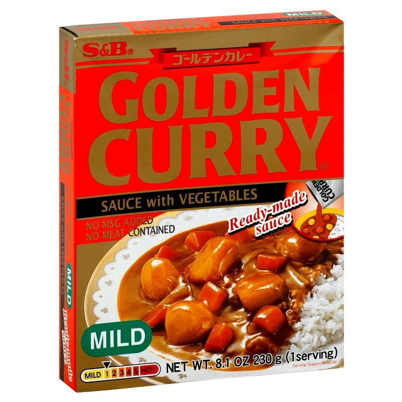 S&#38;B Golden Curry Vegetables with Sauce Mild - 8.1oz, 1 of 2