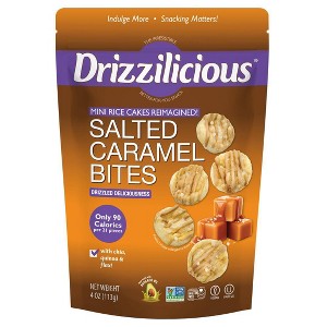 Drizzilicious Salted Caramel Drizzled Mini Rice Cake - 4oz : Target