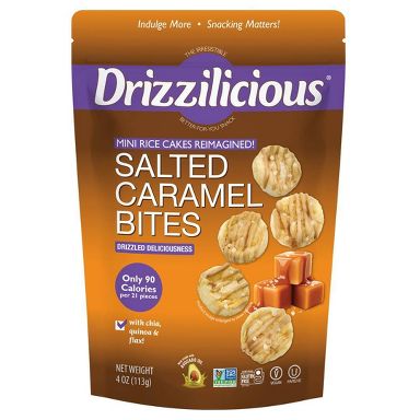 Drizzilicious Salted Caramel Drizzled Mini Rice Cake - 4oz