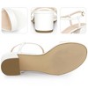 Perphy Women's Open Toe Chunky Heel Ankle Strap Slingback Sandals - 3 of 4