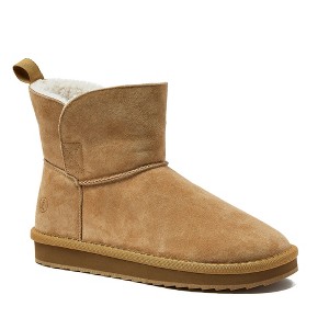 Lands' End Women's Lined Suede Indoor Outdoor Boots - 1 of 4