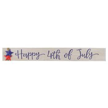 19" Patriotic “Happy 4th of July" Tabletop Décor - National Tree Company