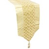 Wrapables 94 x 12 Inch Champagne Sequined Table Runner with Tassels - image 2 of 4