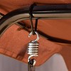 3 Seat Outdoor Canopy Swing - Coffee - WELLFOR: Adjustable Canopy, Rust-Resistant Frame, UV-Protected - 2 of 4