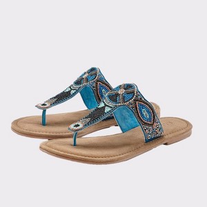 Women's Beaded Detail Sandals - LASCANA - 1 of 4