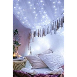 Perfect Holiday 100 LED USB Plug In Silver Copper Fairy Light in White - 1 of 2