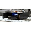 LIVAREEmlen Modern High Glossy Rectangle Coffee Table, Stylish Table with Storage Space, Accent Furniture with 16 Color LED Lights for Living Room - 4 of 4