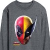 Men's - Marvel - Deadpool & Wolverine Split Space Long Sleeve Graphic T-Shirt - 2 of 4