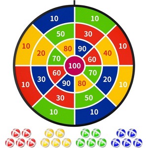 TEMI 29" Large Dart Board for Kids, Boys Toys Dartboards with 20 Balls, Indoor and Outdoor Sport Fun Party Play Game Toys for 3-12 Years Old - 1 of 3
