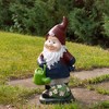 Northlight 20" Gardener Gnome with Watering Can Outdoor Garden Statue - 2 of 4