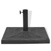 vidaXL Umbrella Base Black Resin, Steel Medium Heavy Weight Endurance - 4 of 4