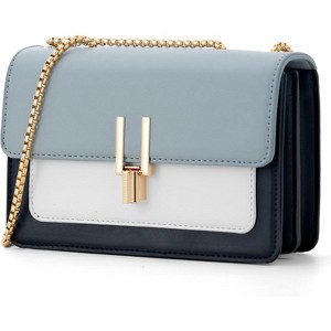 Color-Block Crossbody Bags for Women Leather Cross Body Purses Cute Handbags Shoulder Bag - 1 of 4