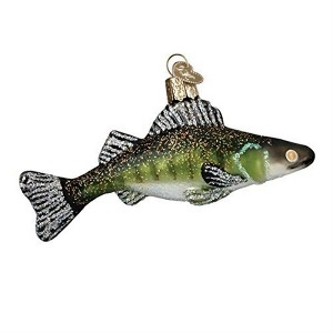 Old World Christmas Glass Blown Ornament for Christmas Tree, Walleye Fish - 1 of 3