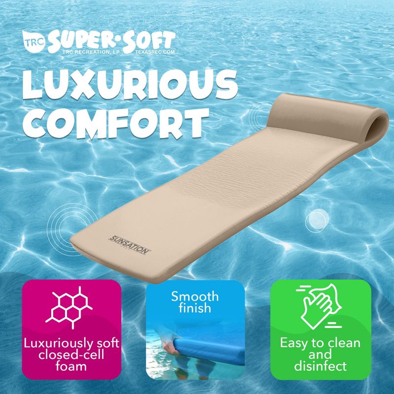 TRC Recreation Sunsation 1.75" Thick Foam Lounger Swimming Pool Float, 3 of 7