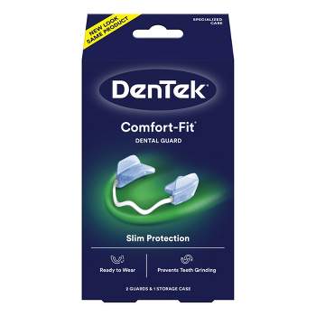 DenTek Comfort-Fit Dental Guard for Nighttime Teeth Grinding - 2ct with Storage Case