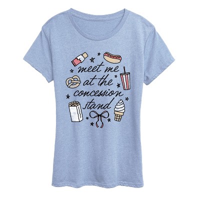 Women's - Instant Message - Meet Me Concession Stand Short Sleeve Graphic T-Shirt