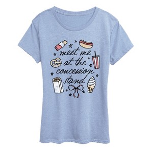 Women's - Instant Message - Meet Me Concession Stand Short Sleeve Graphic T-Shirt - 1 of 3
