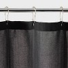 Fabric Herringbone Shower Curtain - Room Essentials™ - 3 of 4