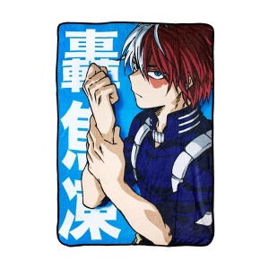 Just Funky My Hero Academia Shoto Todoroki 45 x 60 Inch Fleece Throw Blanket - 1 of 3