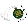 North Dakota State Bison Alumn Mini Small Tiny Wood Christmas Tree Holiday Ornament - 4 of 4