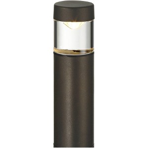 John Timberland Petrichor 8 1/2" High Modern Landscape Bollard Light Fixture Porch House Exterior Outside LED Bulb Low Voltage Black Aluminum - 1 of 4