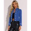 INSPIRE CHIC Women's Vintage Steampunk Open Front Button Decor Casual Jacket - 2 of 4