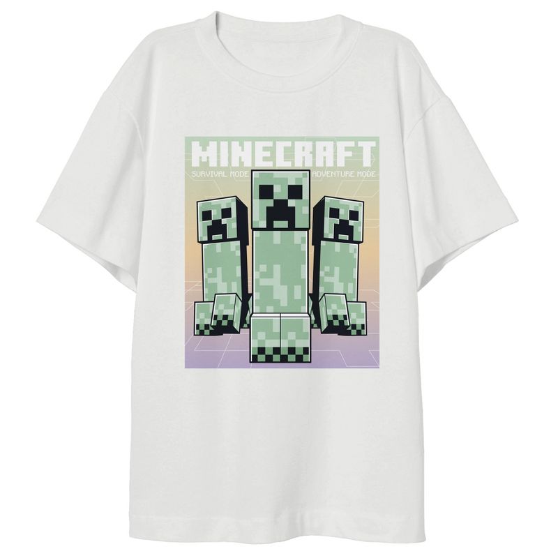Minecraft Creepers Girl's Short-Sleeve Tee and Leggings 2-Piece Set, 2 of 4