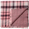 Pavilion Gift Company - Twilight Blush - 74.5" x 25.5" Plaid Scarf - Sweaters and Shawls - 4 of 4