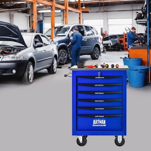 VASIP Double-Door Dustproof Tool Cart  with Layered Clapboard, Multifunctional Tool for Home,Garage - 1 of 4