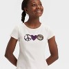 Girls' Short Sleeve Fitted Flip Sequin T-Shirt - Cat & Jack™ - 3 of 4