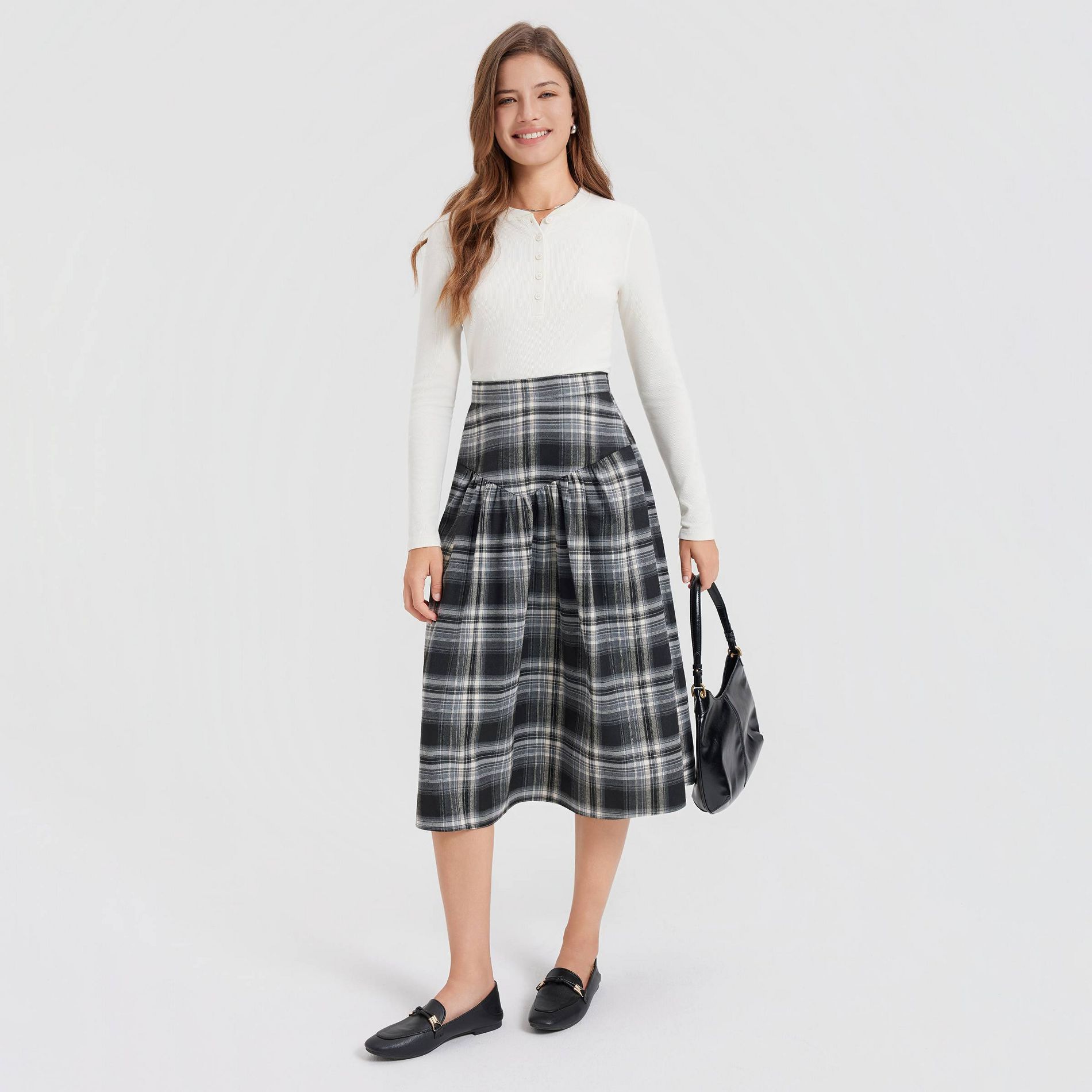 Women's Corduroy Dropped Waist Full Skirt - Universal Thread™