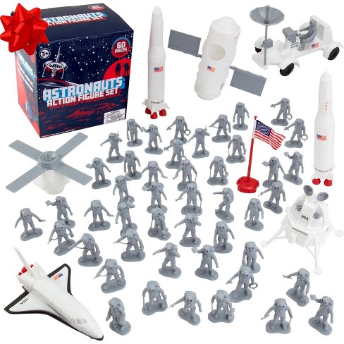 Astronaut And Space Toy Action Figure Playset 60pc Set Includes Astronauts Rockets Spaceship Shuttle More Stocking Stuffers Christmas Gifts Target