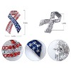 Anna-Kaci Crystal Rhinestone 4th of July American USA Flag Patriotic Pin Brooch - 2 of 4