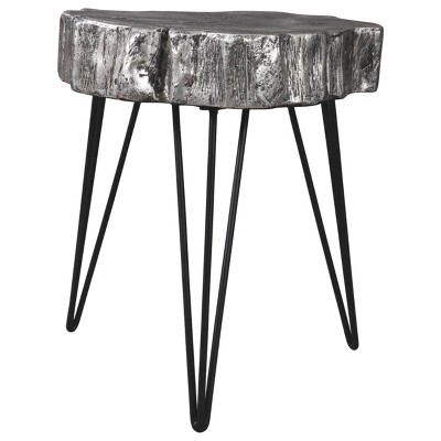 Dellman Accent Table Antique Silver Finish - Signature Design by Ashley