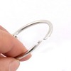 Unique Bargains Hinge Locking Scrapbook Craft Office Keyring Keychain Loose Leaf Binder 32mm Dia 20 Pcs - 3 of 4