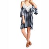 Women's Tie Dye & Fringe Mini Dress - Velzera - 2 of 3
